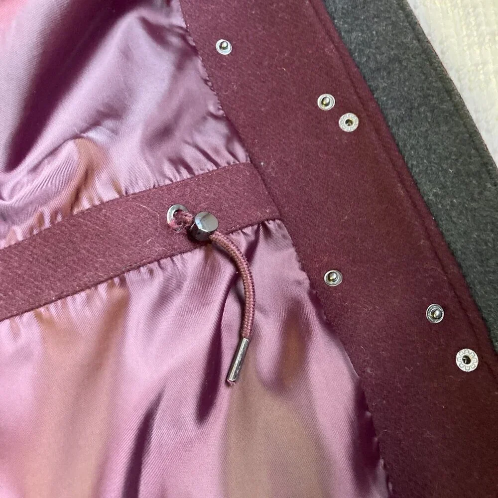 Dawn Levy Coat, Beautiful, Wool Blend with removable Faux Fur hood,  Size M - Picture 5 of 14